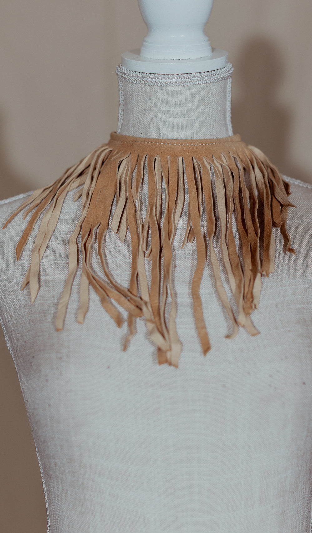 Leather Fringe Necklace