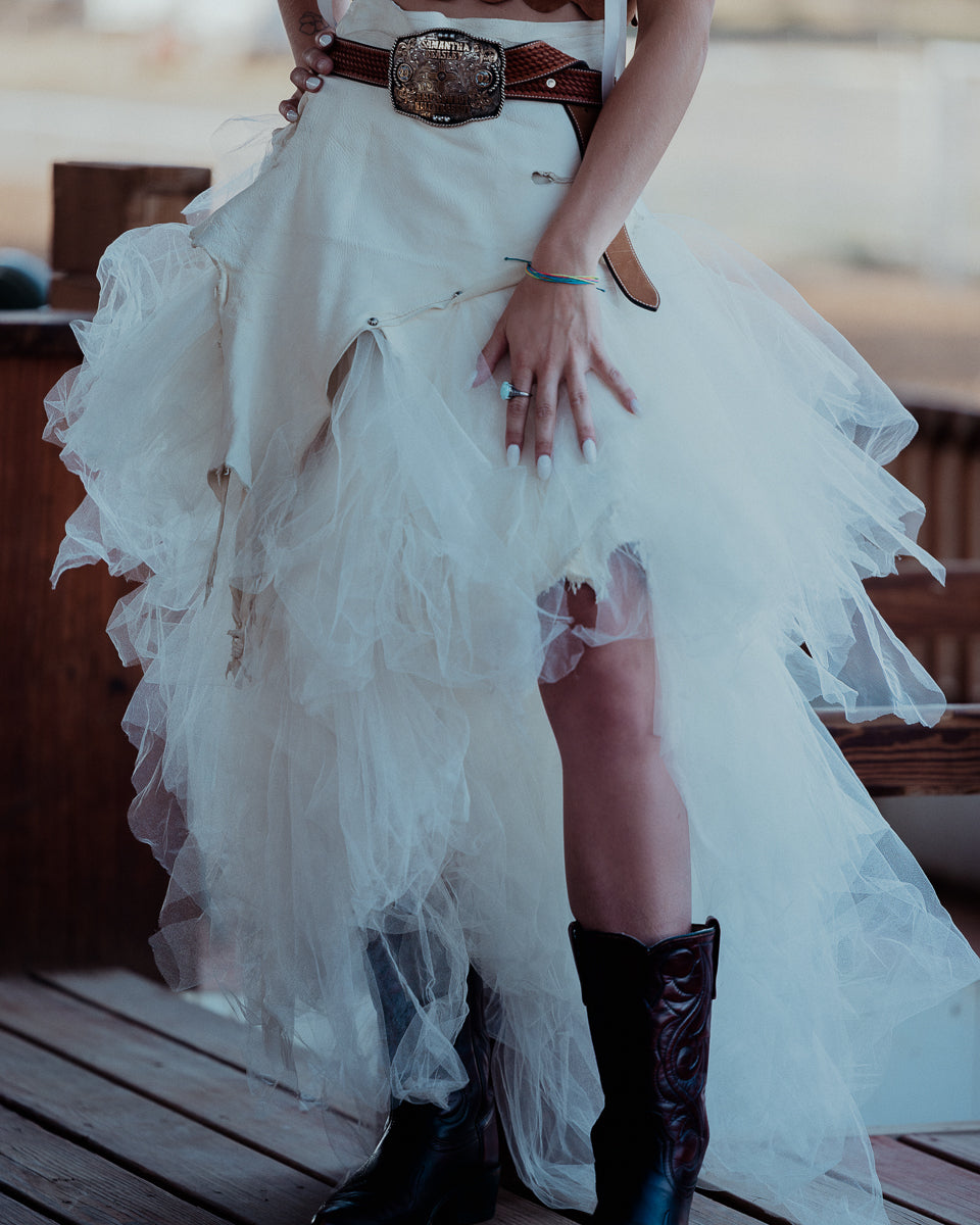 White Tulle Skirt