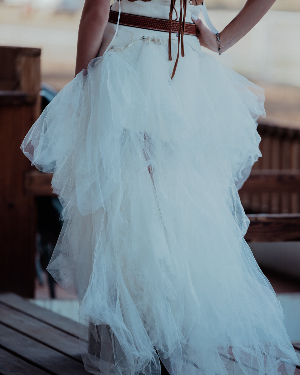 White Tulle Skirt
