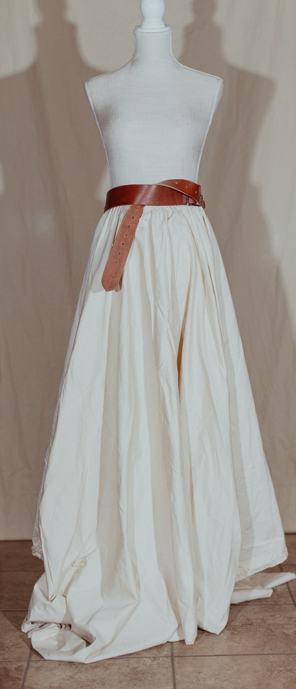 Cream Cotton Prairie Skirt