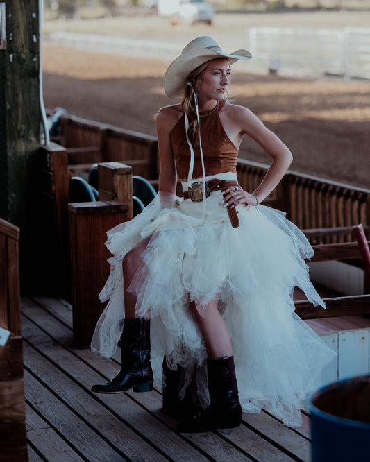 White Tulle Skirt